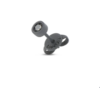 Mono orecchino Mano-J. in Titanio Diamante Black 0.06 Ct TNMOP001 - TNMOP001
